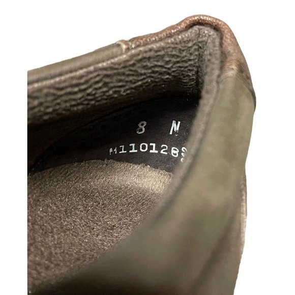 Munro American Brown Leather Split Toe Hook Loop Monk Strap Loafers Womens 8 N - Picture 9 of 10